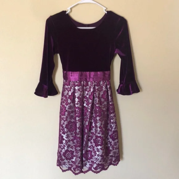 jona michelle holiday dress purple Jona Michelle main image 0